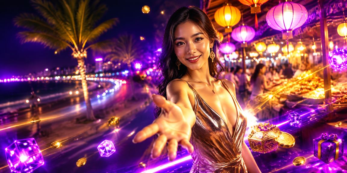Không khí giải trí casino sôi động tại chợ đêm Phan Thiết